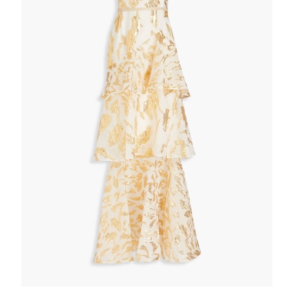 MARCHESA NOTTE
One-shoulder tiered brocade gown - Picture 4 of 6